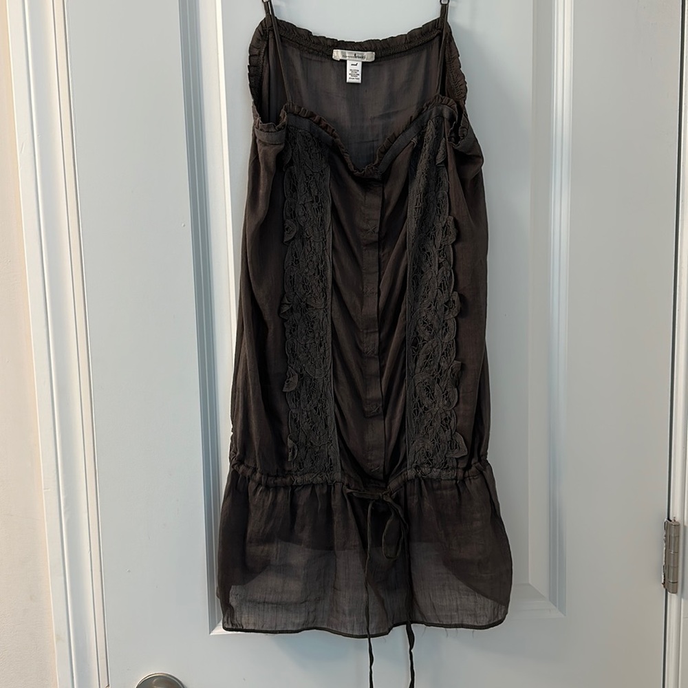 Gray spaghetti strap tank top